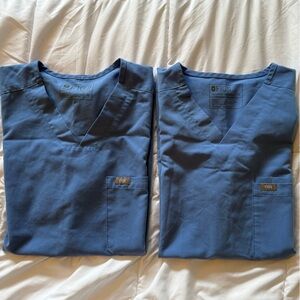 Figs Men’s Scrub Tops Ciel Blue Medium